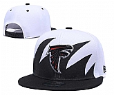 Falcons Fresh Logo White Black Adjustable Hat GS,baseball caps,new era cap wholesale,wholesale hats